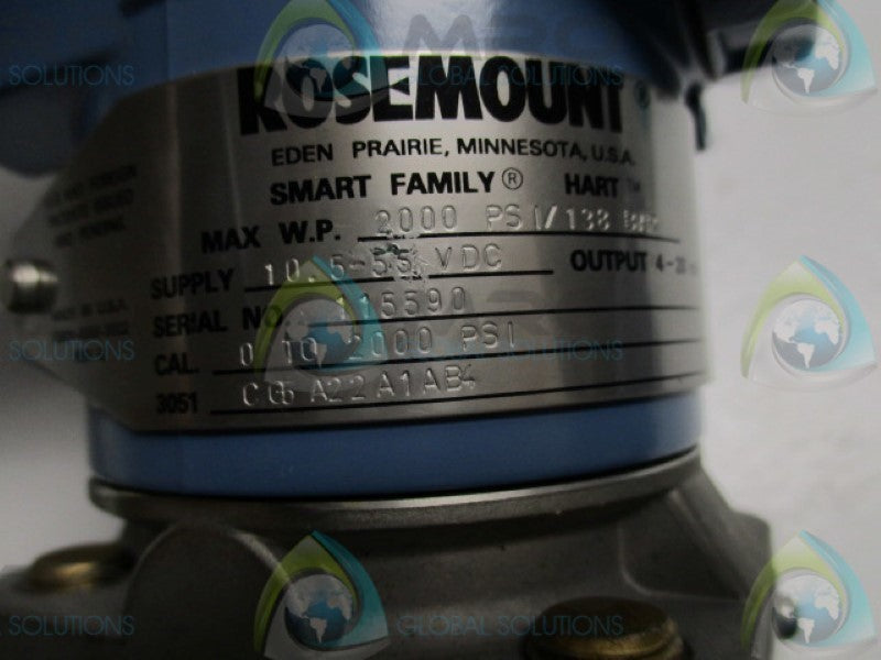 ROSEMOUNT 3051CG5A22A1AB4 TRANSMITTER 2000PSI 138 BAR  NSNP