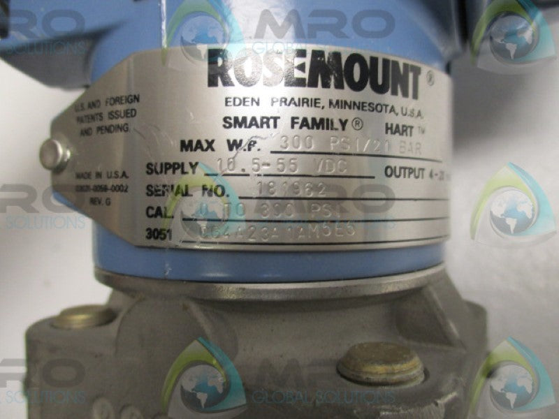 ROSEMOUNT 3051CG4A23A1AM5E5 TRANSMITTER 300PSI 21BAR  NSNP