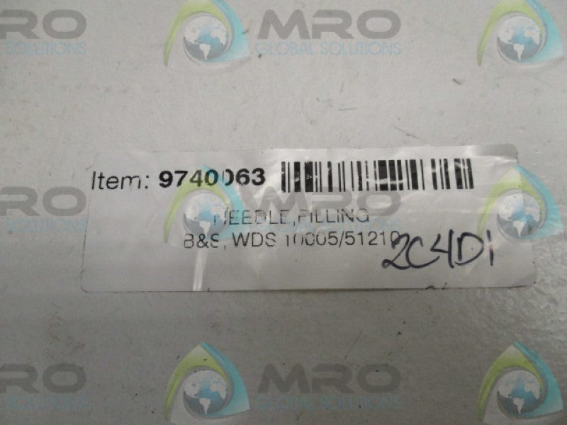 B&S 9740063 WDS 10005/51210 FILLING NEEDLE  NSNP