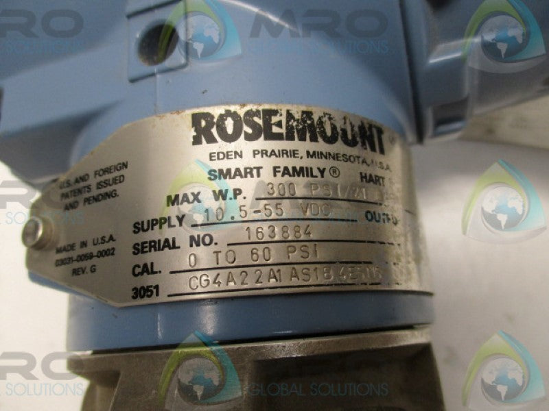 ROSEMOUNT CG4A22A1AS1B4E5M5 TRANSMITTER (AS PICTURED)  NSNP