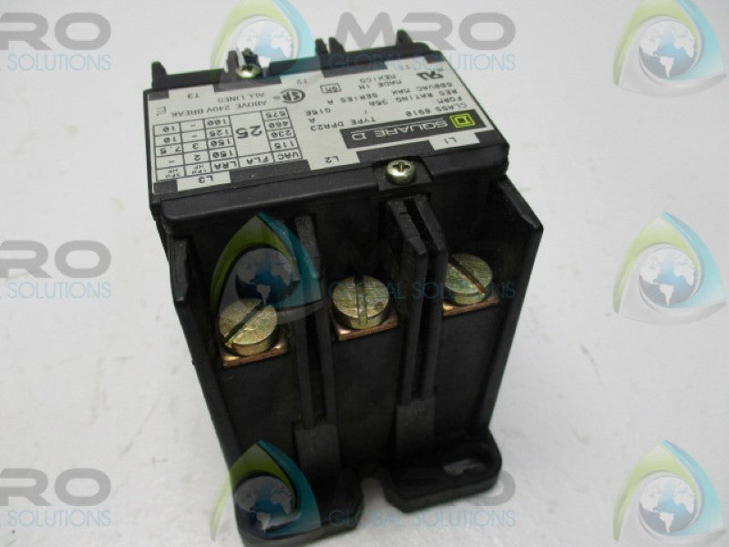SQUARE D 8910-DPA23V02 SER.A CONTACTOR 120V * USED*