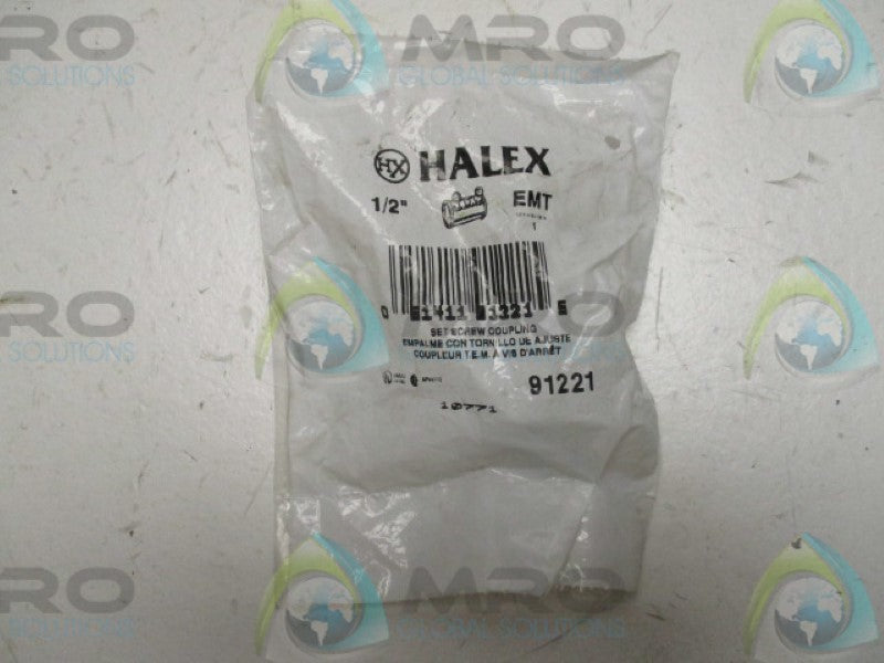 HALEX EMT 91221 SET SCREW COUPLING 1/2"  NSMP