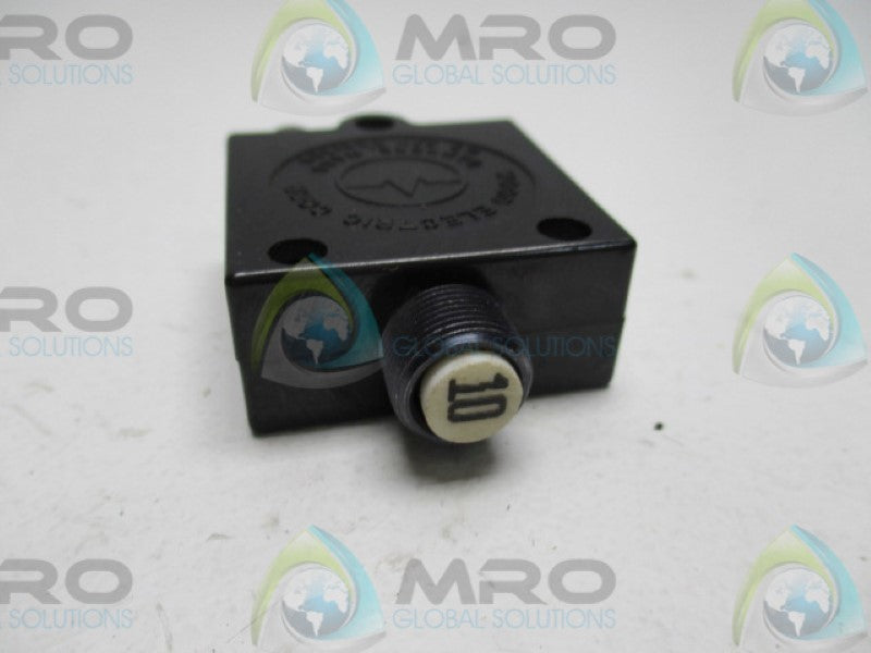 WOOD ELECTRIC 435-210-105 CIRCUIT BREAKER 10A UNMP