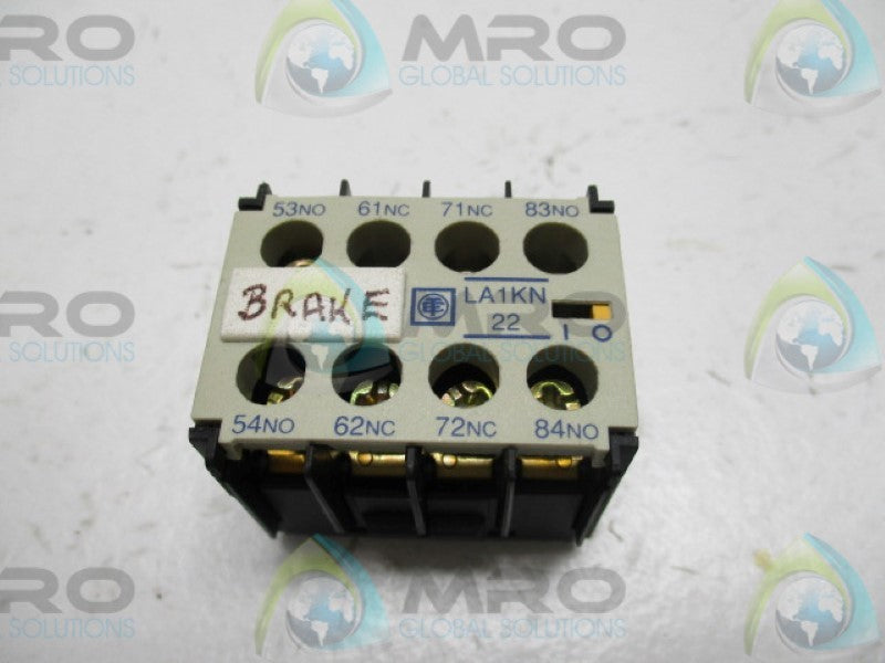 TELEMECANIQUE LA1KN22 AUXILIARY CONTACT  UNMP