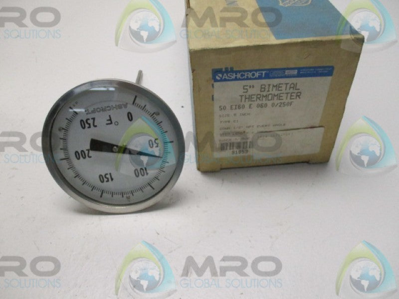ASHCROFT 50EI60E060 0/250'F 5" NSMP