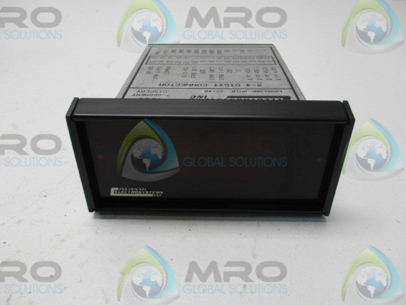 CINCINNATI ELECTROSYSTEMS 4161-4-15 DISPLAY PANEL METER 7-DIGIT  UNMP