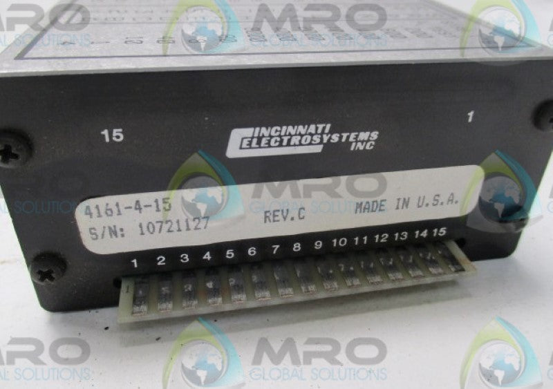 CINCINNATI ELECTROSYSTEMS 4161-4-15 DISPLAY PANEL METER 7-DIGIT  UNMP