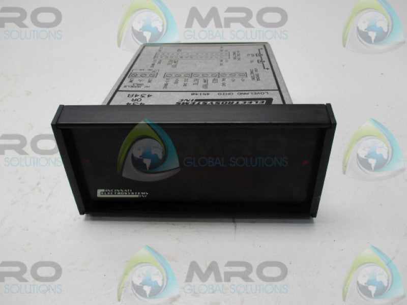 CINCINNATI ELECTROSYSTEMS 434-N12 DISPLAY PANEL METER 4-DIGIT  UNMP