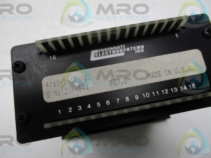 CINCINNATI ELECTROSYSTEMS 4161-5-15-N12 DISPLAY PANEL METER  UNMP