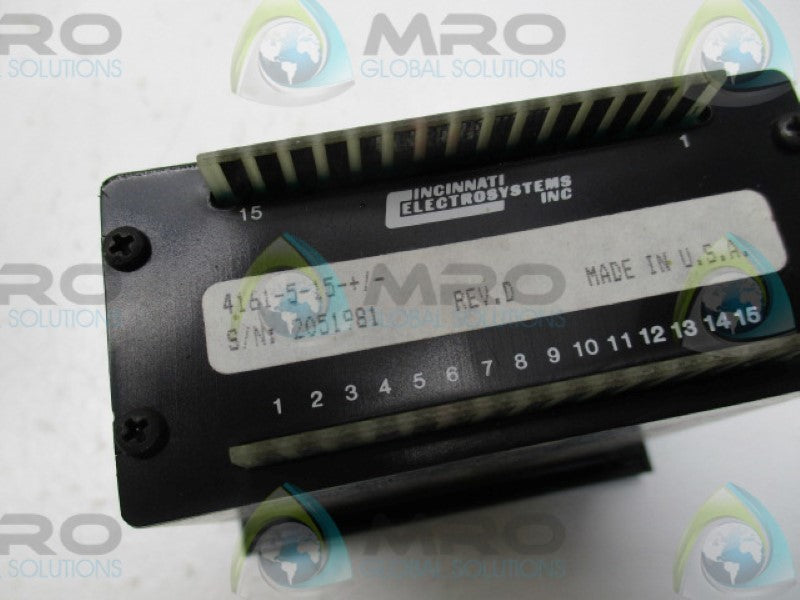 CINCINNATI ELECTROSYSTEMS 4161-5-15-+/- DISPLAY PANEL METER  UNMP