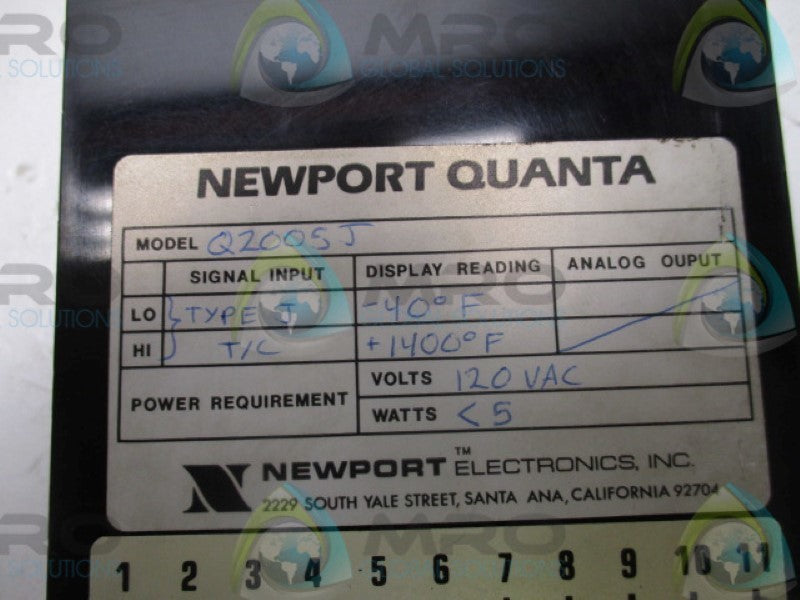 NSNPPORT QUANTA Q2005J DIGITAL PANEL METER 120VAC  UNMP