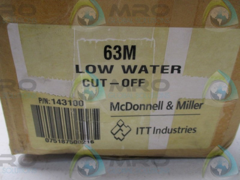 MCDONALD & MILLER 63M LOW WATER CUT-OFF * NEW IN BOX *