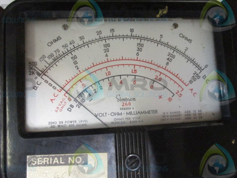 SIMPSON 260 SERIES 4 MULTIMETER UNMP