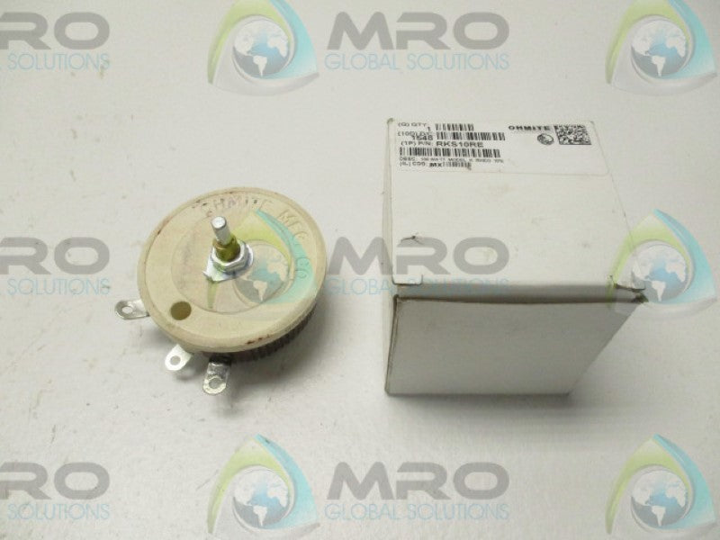 OHMITE RKS10RE RHEOSTAT 3.162A 10 OHM 100W MODEL K * NEW IN BOX *