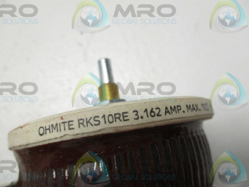 OHMITE RKS10RE RHEOSTAT 3.162A 10 OHM 100W MODEL K * NEW IN BOX *