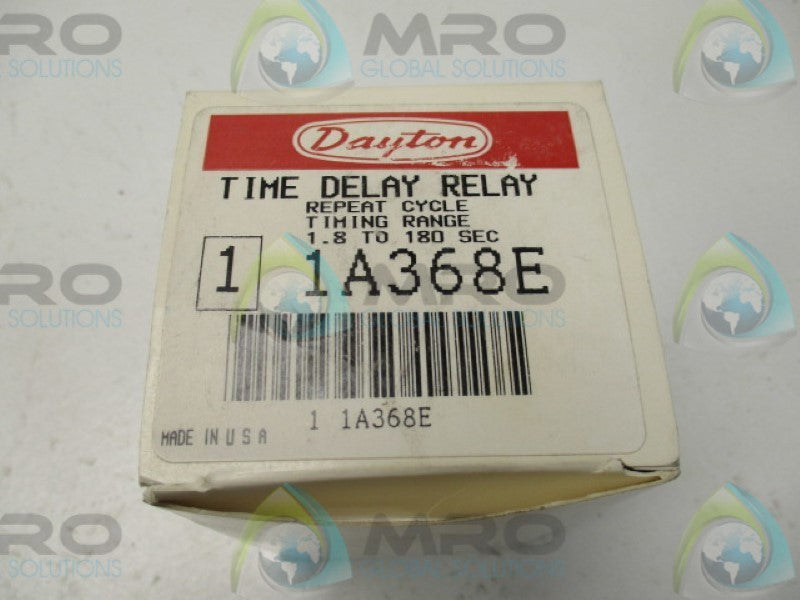 DAYTON 1A368E TIME DELAY RELAY 1.8-180 SECONDS 120VAC * NEW IN BOX *