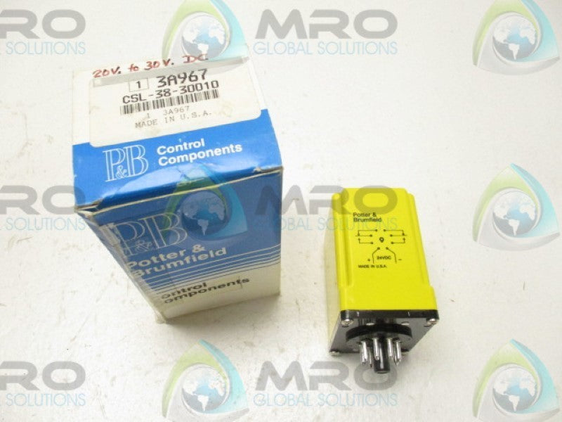 POTTER & BRUMFIELD CSL-38-30010 RELAY 24VDC 120VAC * NEW IN BOX *