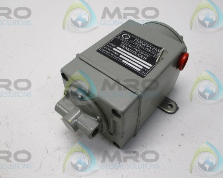 ITT CONOFLOW GT18ED ELECTRO-PNEUMATIC TRANDUCER 4-20MA 3-15PSI 25PSI  UNMP