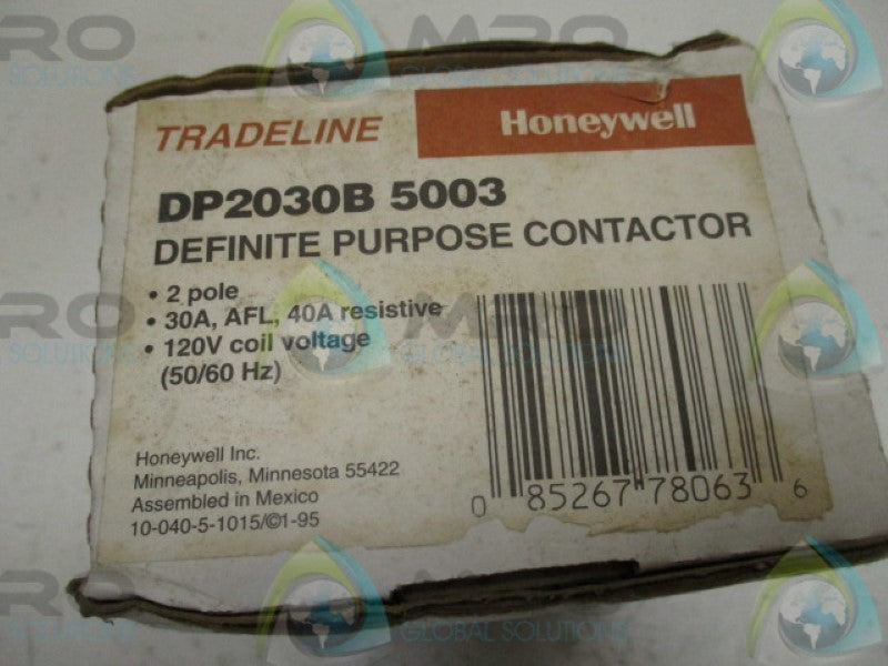 HONEYWELL DP2030B5003 DEFINITE PURPOSE CONTACTOR 120V * NEW IN BOX *