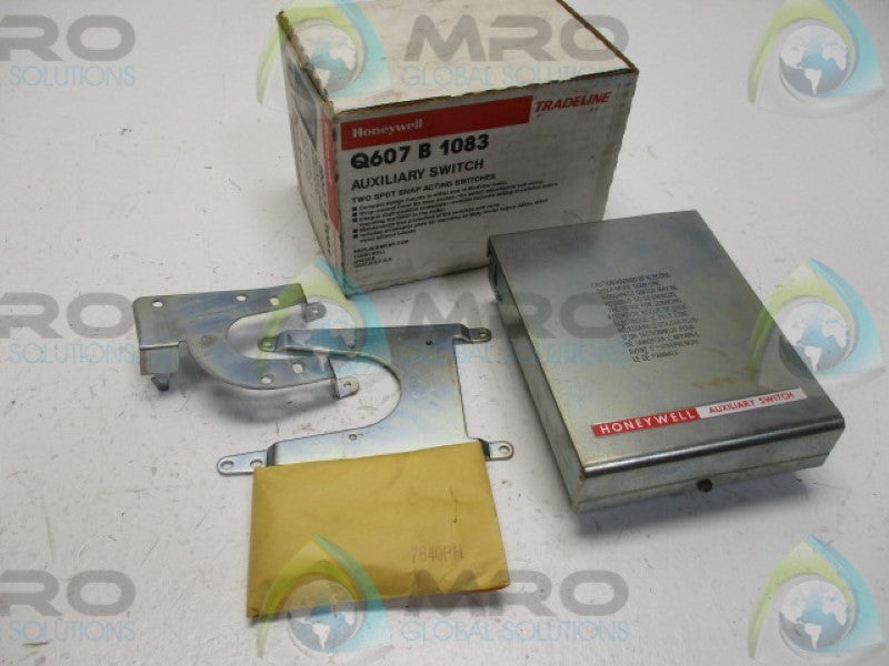 HONEYWELL Q607B1083 AUXILIARY SWITCH ASSEMBLY W/ADAPTER PLATE * NEW IN BOX *