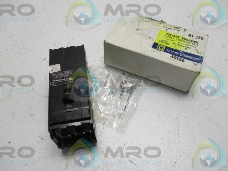 SQUARE D Q1-370 CIRCUIT BREAKER 70A 240VAC 3P  NSMP