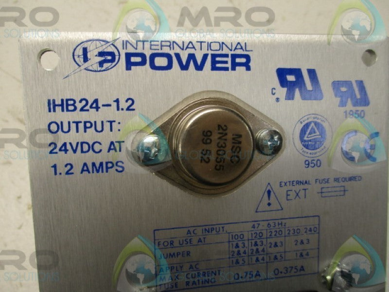 INTERNATIONAL POWER HB24-1.2A POWER SUPPLY 24V * NEW IN BOX *