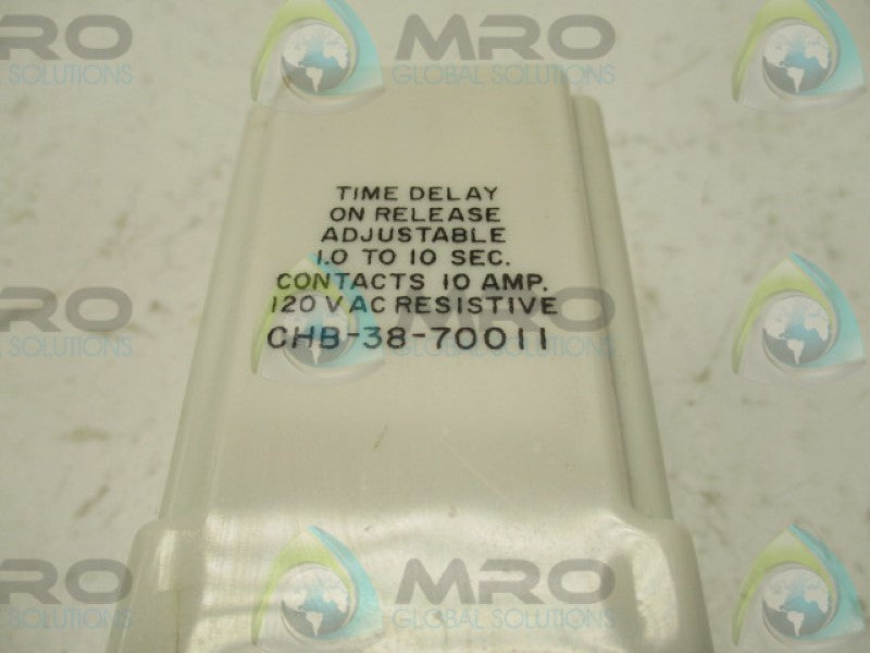 POTTER & BRUMFIELD CHB-38-7001 TIME DELAY RELAY  NSNP