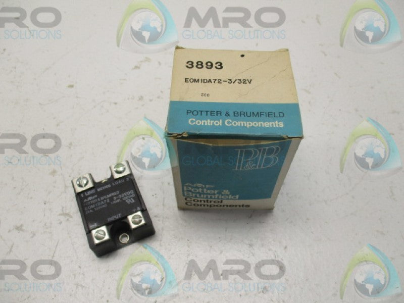 POTTER & BRUMFIELD EOMIDA72 MODULE 3-32V 25A 120VAC  NSMP
