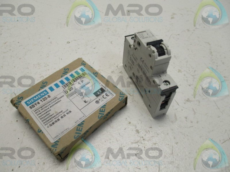 SIEMENS 5SY4120-8 CIRCUIT BREAKER D20A 1P  NSMP