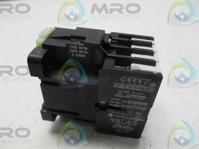WARD LEONARD CL-04.A-IIIT1 CONTACTOR 110/120V  UNMP