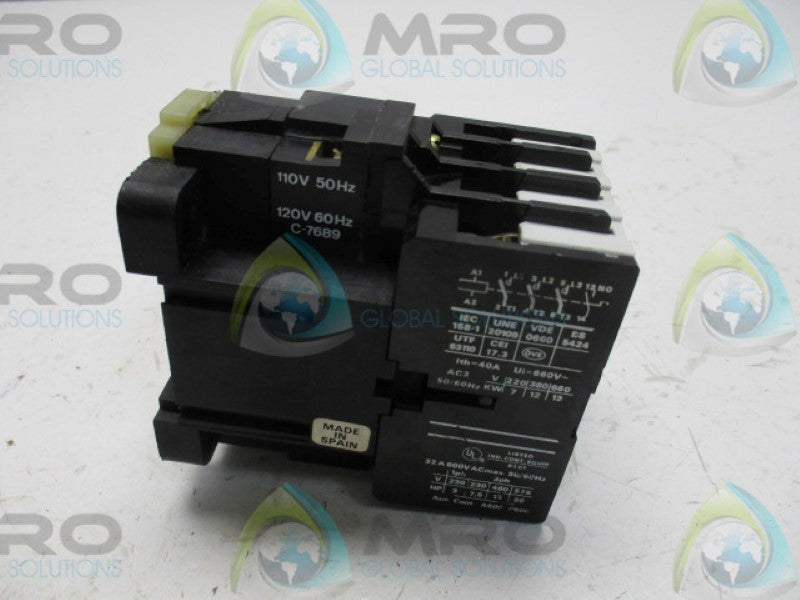 WARD LEONARD WCL-03.A-IIIT1 CONTACTOR 110/120V  UNMP
