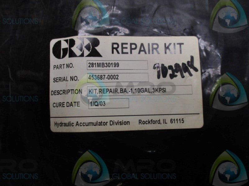 GREER 281MB30199 REPAIR KIT * NEW IN FACTORY BAG *