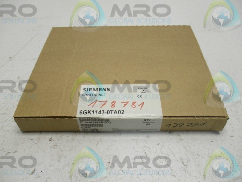 SIEMENS SIMATIC NET 6GK1143-0TA02 * FACTORY SEALED *