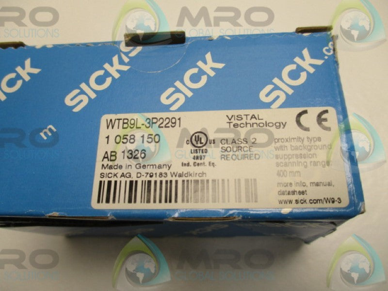 SICK WTB9L-3P2291 PROXIMITY SENSOR 10-30VDC  NSMP
