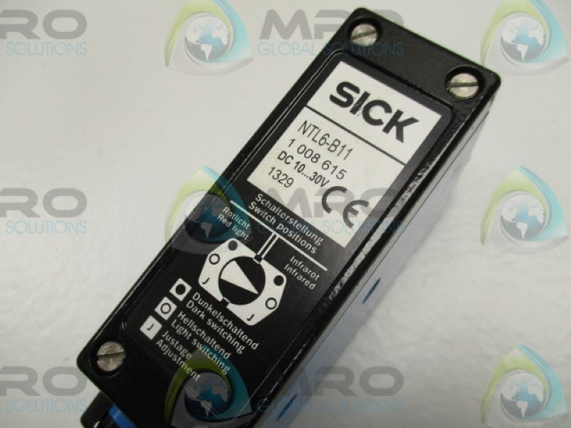 SICK NTL6-B11 SCANNER FIBER CONTRAST SENSOR 10-30VDC 2M NSNP