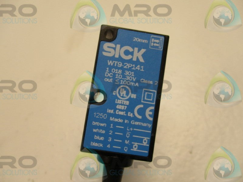 SICK WT9-2P141 PHOTOELECTRIC PROXIMITY SENSOR 10-30VDC 2M  NSMP