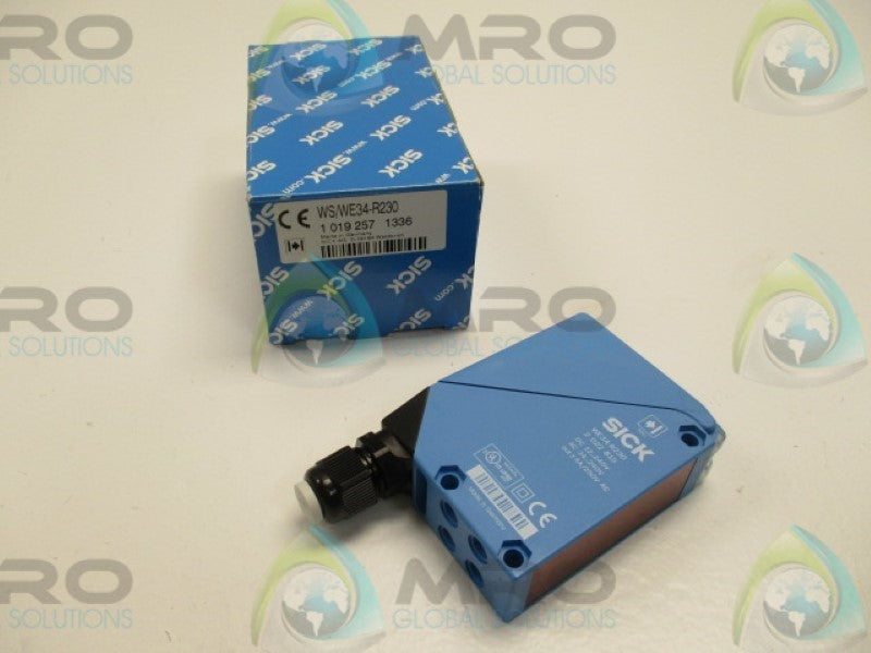 SICK WS/WE34-R230 THROUGH BEAM SENSOR 240V (AS PICTURED) NSMP