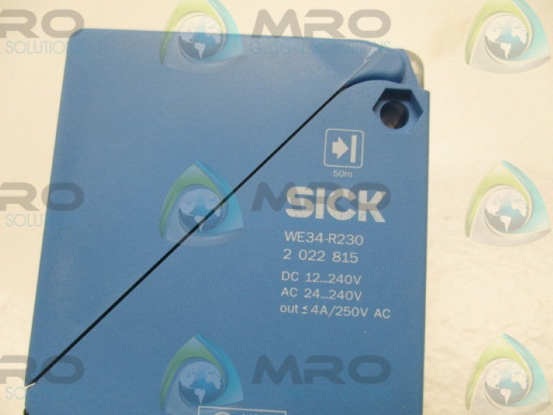 SICK WS/WE34-R230 THROUGH BEAM SENSOR 240V (AS PICTURED) NSMP
