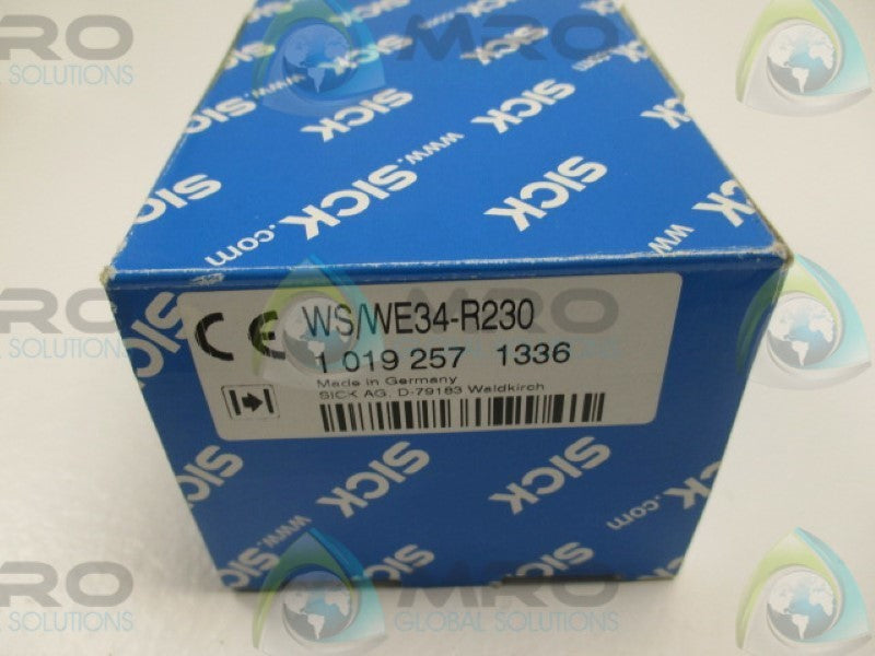 SICK WS/WE34-R230 THROUGH BEAM SENSOR 240V (AS PICTURED) NSMP