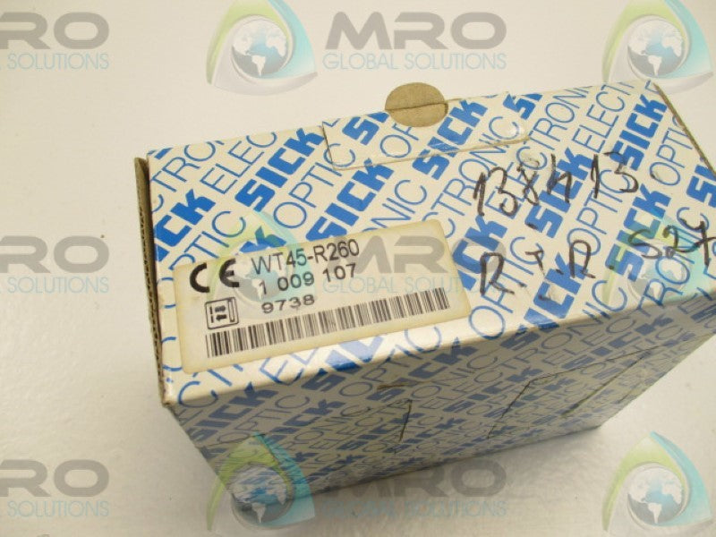 SICK WT45-R260 TIMING TERMINAL CHAMBER SENSOR 24-240V  NSMP