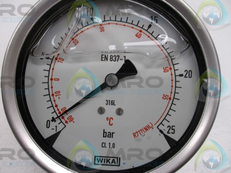 WIKA 233.50.100 PRESSURE GAUGE -1?+25BAR G  NSMP