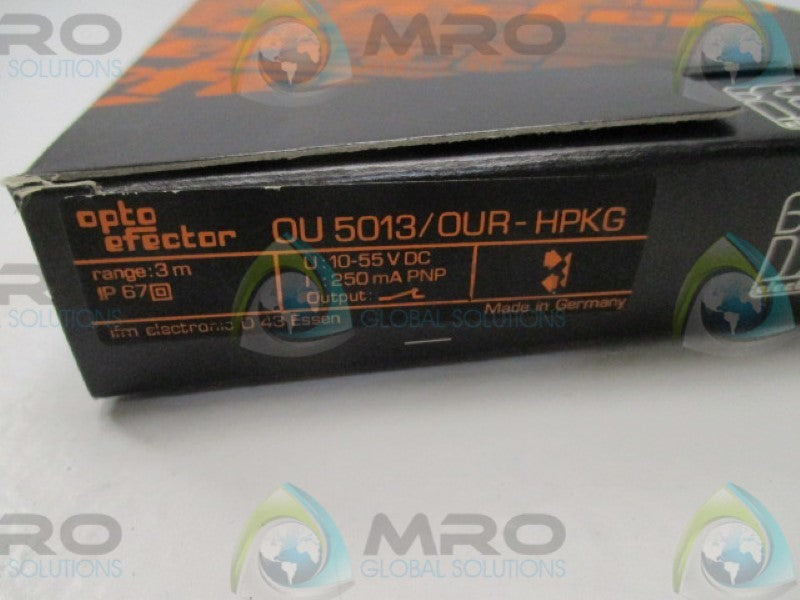 IFM EFECTOR OU5013 OUR-HPKG PROXIMITY SENSOR 10-55VDC  NSMP