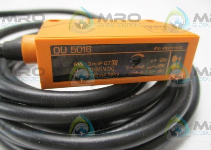 IFM ELECTRONIC OU5016 PHOTOELECTRIC RETRO REFLECTIVE 10-55VDC  NSMP
