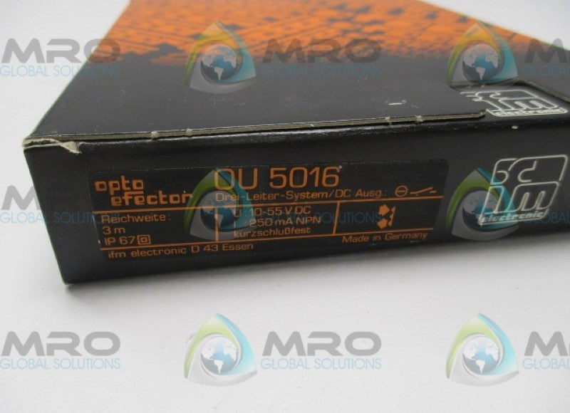 IFM ELECTRONIC OU5016 PHOTOELECTRIC RETRO REFLECTIVE 10-55VDC  NSMP