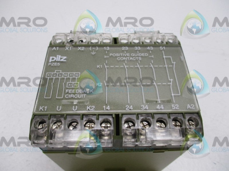 PILZ PZE/5-230VAC-4S10 SAFETY RELAY 230VAC  NSMP