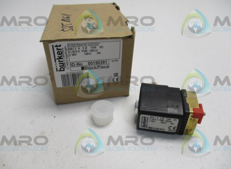 BURKERT 6013A3,0FKMMS 150391 SOLENOID VALVE 230V   NSMP