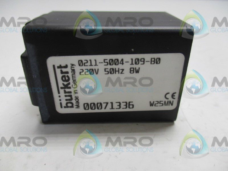 BURKERT 0211-5004-109-B071336 COIL 220V  NSMP