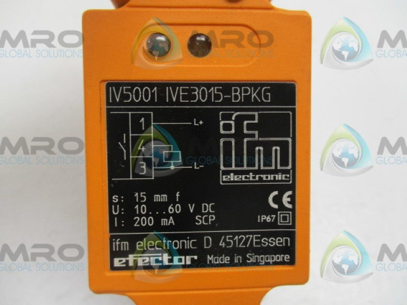 IFM EFECTOR IV5001 INDUCTIVE SENSOR 10-60VDC  NSNP