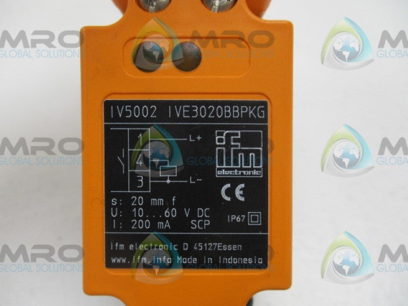 IFM EFECTOR  IV5002 PROXIMITY SENSOR 10-60VDC   NSNP