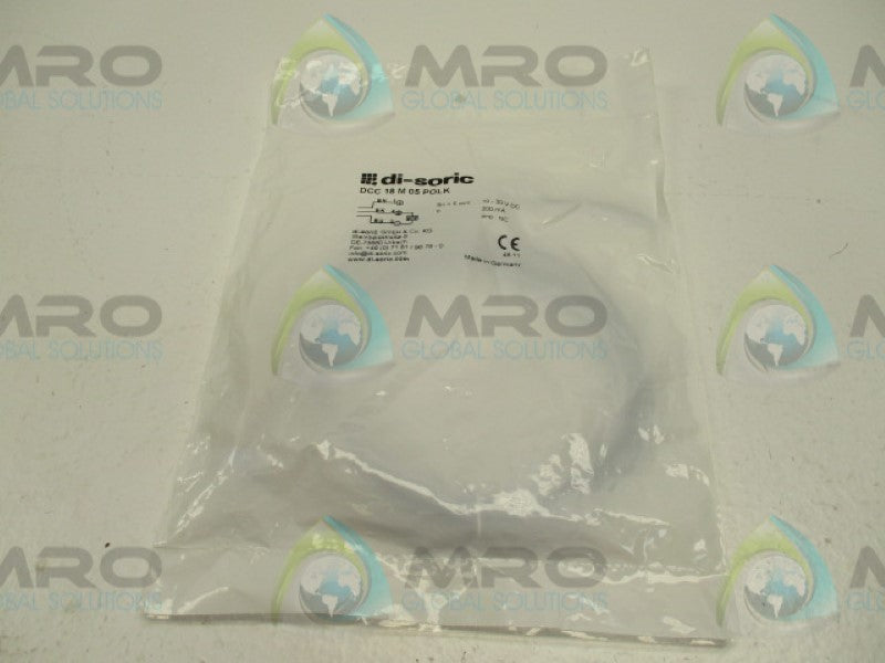 DI-SORIC DCC18M05POLK PROXIMITY SENSOR 10-30VDC  5MM  NSMP